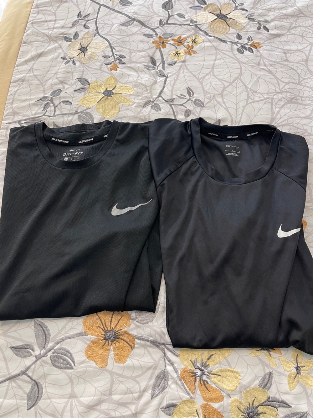 Nike Men’s Black Dri-FIT Athletic Shirts-2 -Large